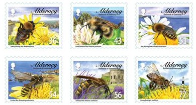 bijen-postzegel-alderney