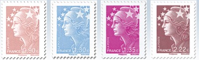 marianne-reeks-postzegels-frankrijk-2009
