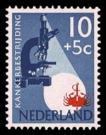 1 postzegel strijd tegen kanker Nederland 1955 (664)