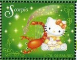 1 postzegel sterrenbeeld Schorpioen Singapore 2009