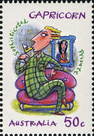 4 postzegel Steenbok Australië 2007