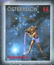2 postzegel Waterman Oostenrijk 2006