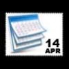 14 april op postzegels
