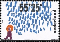 NVPH 1415 - Kinderzegel 1988 - Regen 