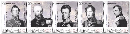 Postzegels België 2015 200 jaar Waterloo 1 juni