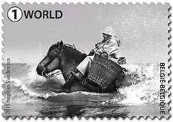 Postzegels België 2015 Garnaalvisser te paard 29 juni
