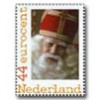 Sinterklaas op postzegels afgebeeld