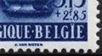 België postzegel met spelfout