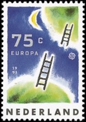 NVPH 1476 - Europa, ruimte, 1991