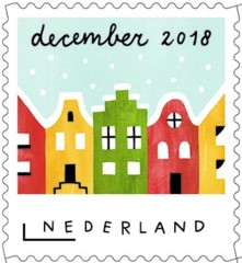 Decemberzegel 2018 - Amsterdamse grachtenhuizen