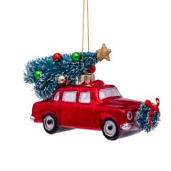 Auto en kerstboom - Vondels