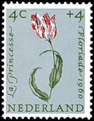 NVPH 738 - Zomerzegel 1960 - tulp