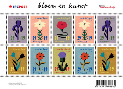 NVPH 2252-2257 - Zomerzegels 2004