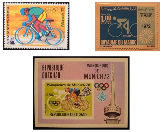 Olympische Spelen 1972 - Ethiopië - Koninkrijk Marokko - Republiek Tsjaad