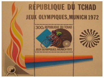 Olympische Spelen 1972 - Republiek Tsjaad (velletje)
