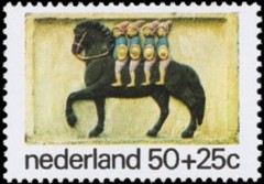 NVPH 1081 - Kinderzegel 1975 - Vier Heemskinderen