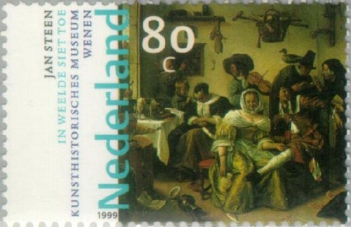 NVPH 1830 - Jan Steen - In weelde siet toe