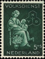 NVPH 425 - Winterhulp-Volksdienstzegel