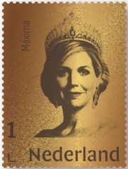 gouden postzegel koningin Máxima gouden postzegel koningin Máxima