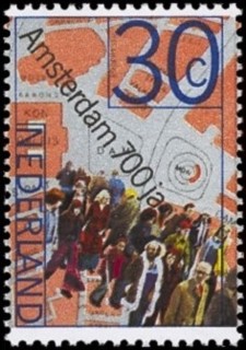 NVPH 1064 - Jubileumzegel Amsterdam 700 jaar NVPH 1064 - Jubileumzegel Amsterdam 700 jaar